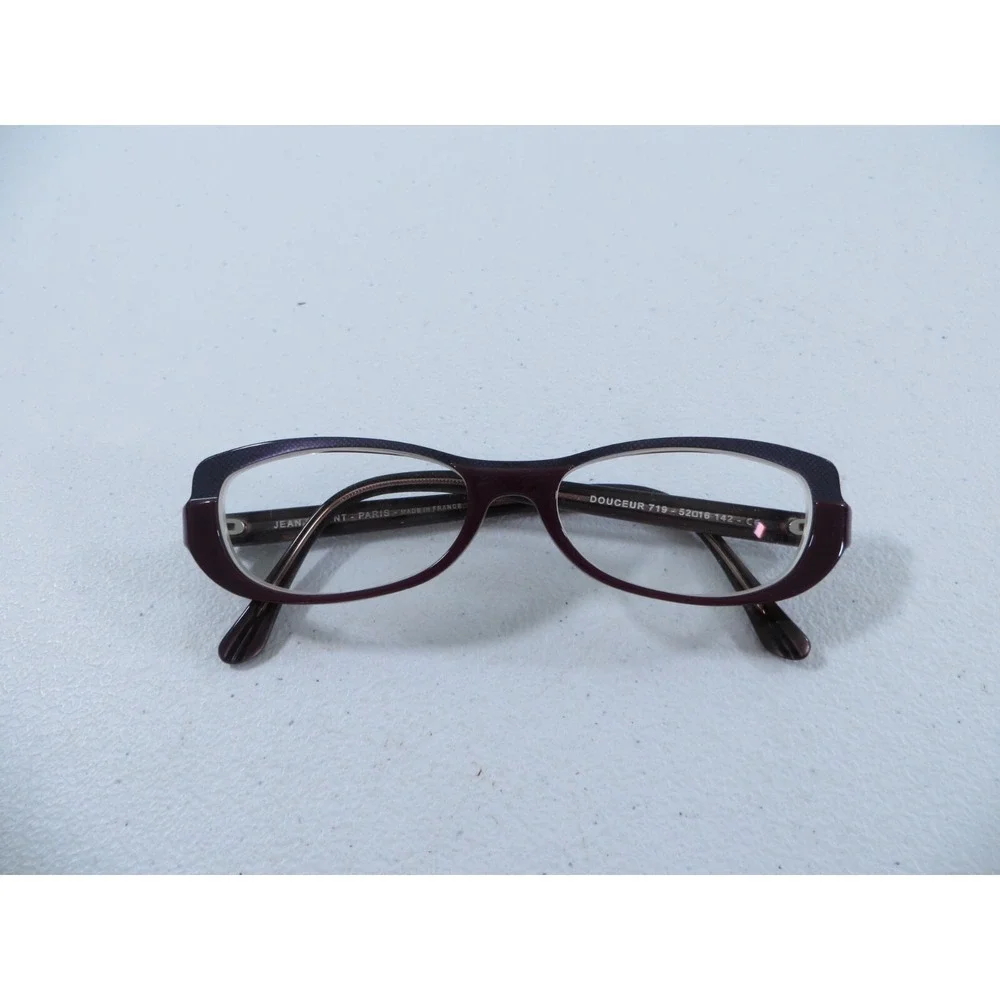 Jean Lafont Douceur‎ 719 Dark Purple Oval Full Fim Eyeglasses Frames 52-16-142